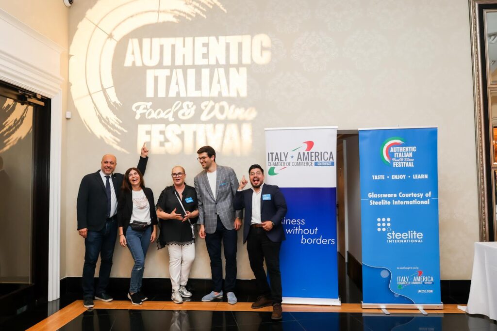 Vassil Kokali at the Authentic Italian Food and Wine Festival, Italy-America Chamber of Commerce Southeast